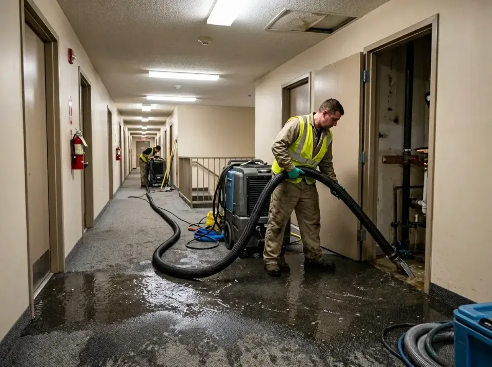 multi-unit-apartment-hallway-f-005 — frequently asked questions, Emergency Burst Pipe Water Extraction & Removal in Asbury L…